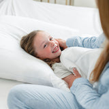 Hugged® Bambus junior sengetøj 100x140 cm - Hvid