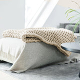 Hugged® - Tyngdetæppe 140x200 cm - Beige (7kg)