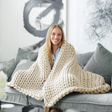 Hugged® - Tyngdetæppe 140x200 cm - Beige (7kg)