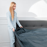 Hugged® Bambus Faconlagen - Navy blå