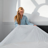 Hugged® Bambus Faconlagen - Hvid